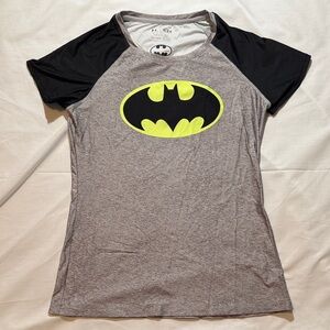 Under Armour heatgear Women’s Batman Logo Tee - Gray and Black - medium